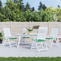 Gartenstuhl-Kissen 4 Stk. Grün 40x40x4 cm Oxford-Gewebe
