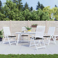Gartenstuhl-Kissen 4 Stk. Schwarz 40x40x3 cm Oxford-Gewebe