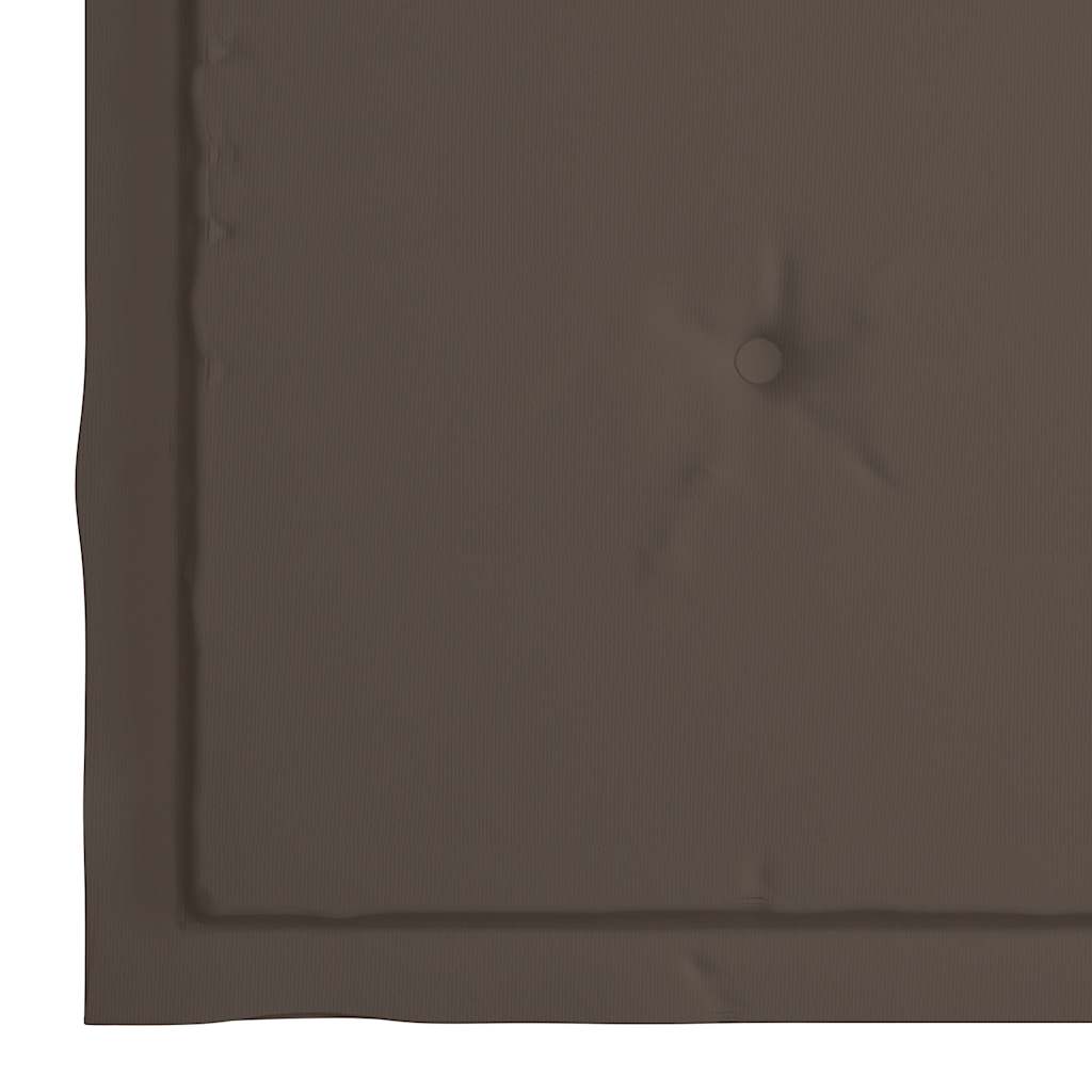 Gartenstuhl-Kissen 4 Stk. Taupe 40x40x4 cm Oxford-Gewebe