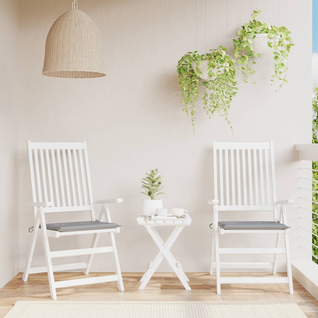 Gartenstuhl-Kissen 2 Stk. Grau 50x50x4 cm Oxford-Gewebe