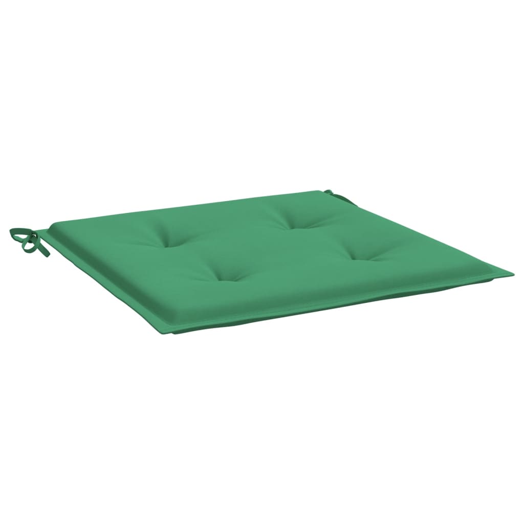 Gartenstuhl-Kissen 2 Stk. Grün 50x50x4 cm Oxford-Gewebe