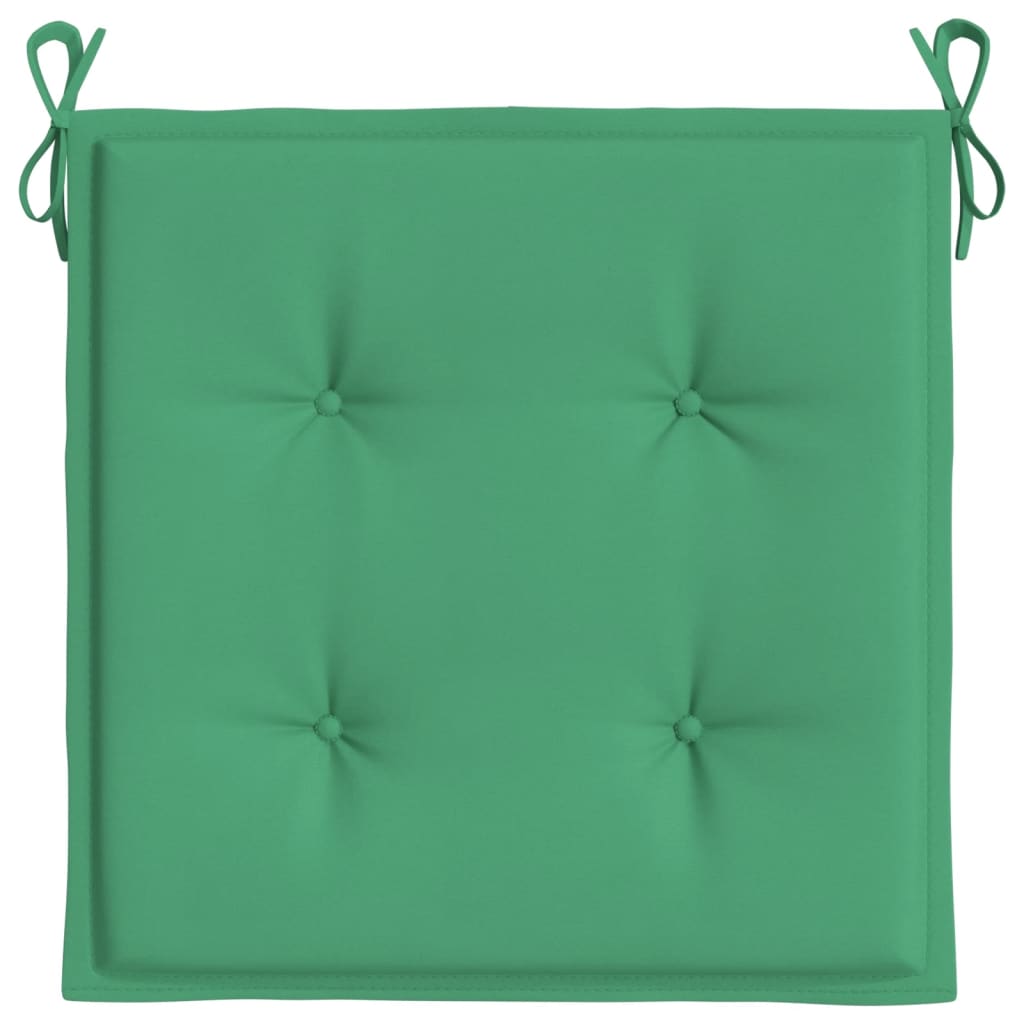 Gartenstuhl-Kissen 2 Stk. Grün 50x50x4 cm Oxford-Gewebe