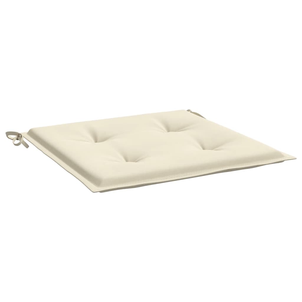 Gartenstuhl-Kissen 2 Stk. Creme 50x50x4 cm Oxford-Gewebe