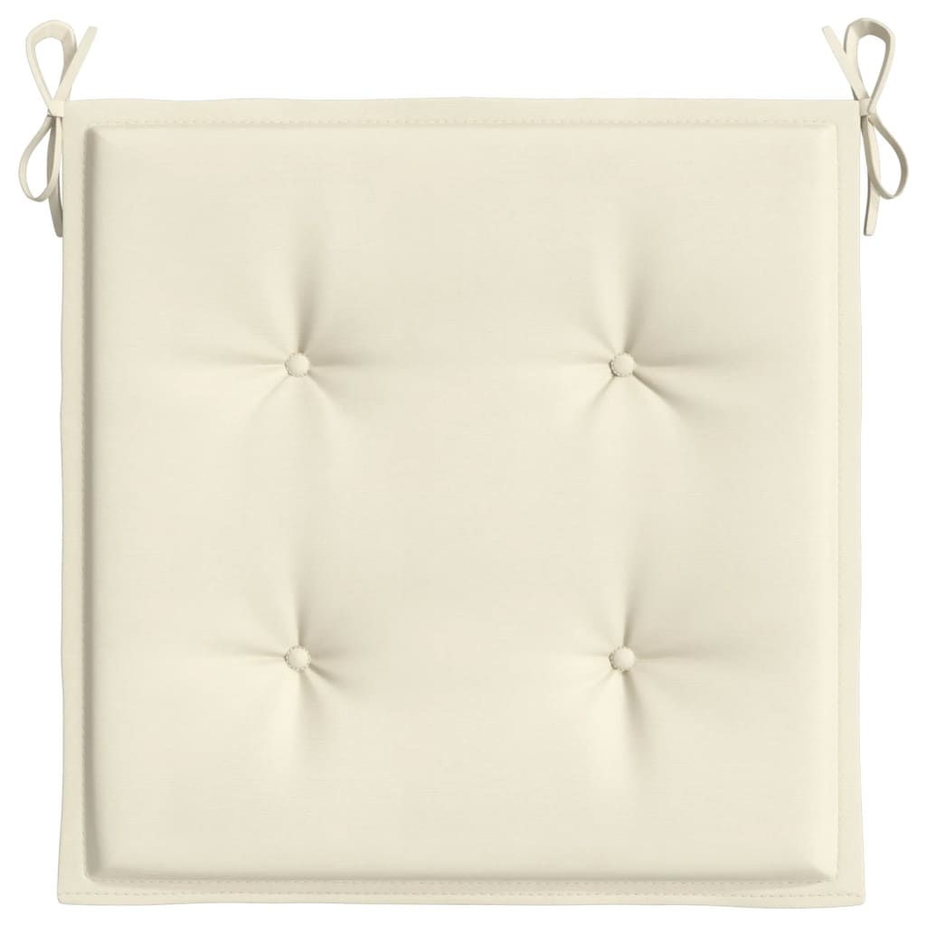 Gartenstuhl-Kissen 2 Stk. Creme 50x50x4 cm Oxford-Gewebe