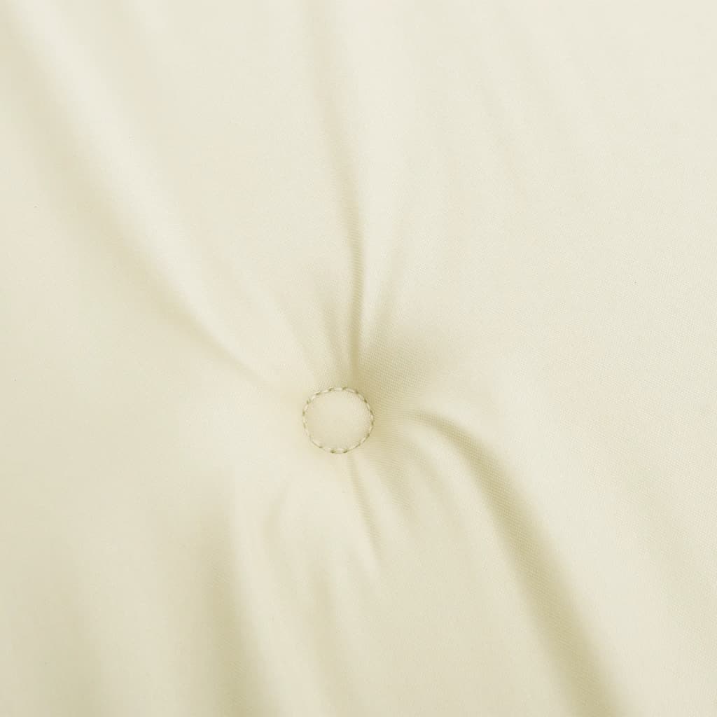 Gartenstuhl-Kissen 2 Stk. Creme 50x50x4 cm Oxford-Gewebe