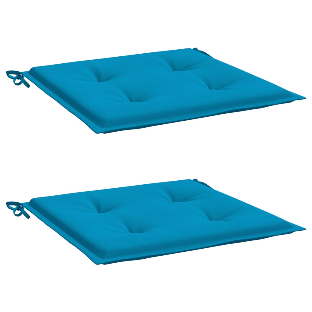 Gartenstuhl-Kissen 2 Stk. Blau 50x50x4 cm Oxford-Gewebe