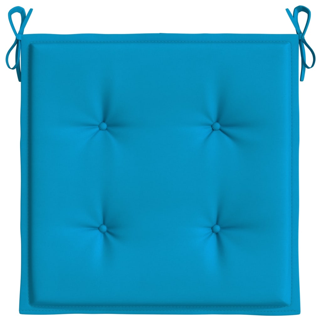 Gartenstuhl-Kissen 2 Stk. Blau 50x50x4 cm Oxford-Gewebe