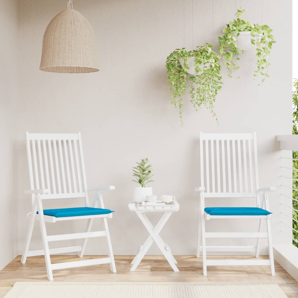 Gartenstuhl-Kissen 2 Stk. Blau 50x50x4 cm Oxford-Gewebe