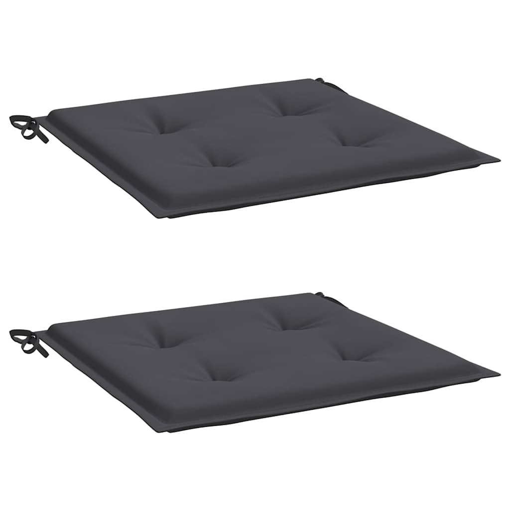 Gartenstuhl-Kissen 2 Stk. Anthrazit 50x50x3 cm Oxford-Gewebe