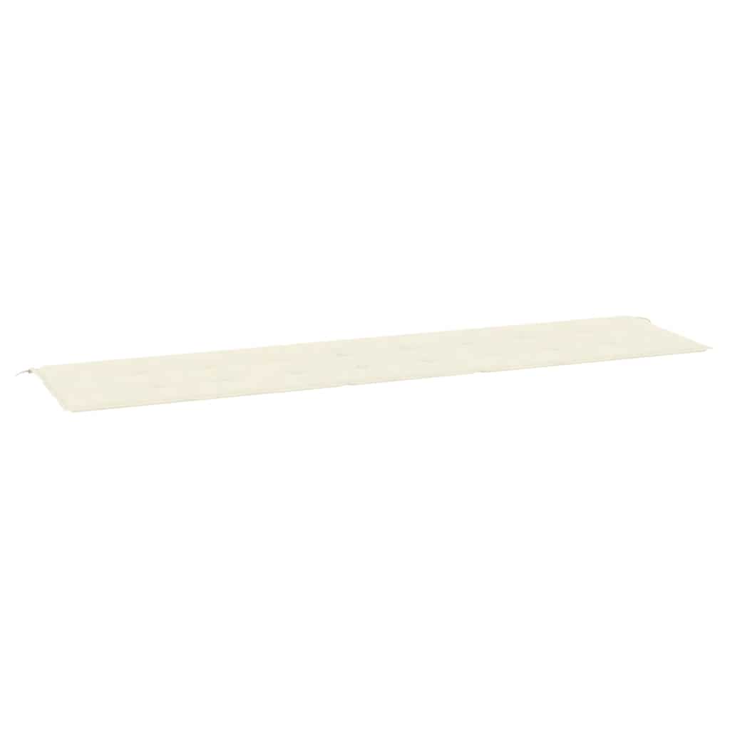 Gartenbank-Auflage Creme 200x50x4 cm Oxford-Gewebe