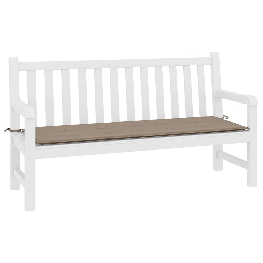 Gartenbank-Auflage Taupe 200x50x4 cm Oxford-Gewebe