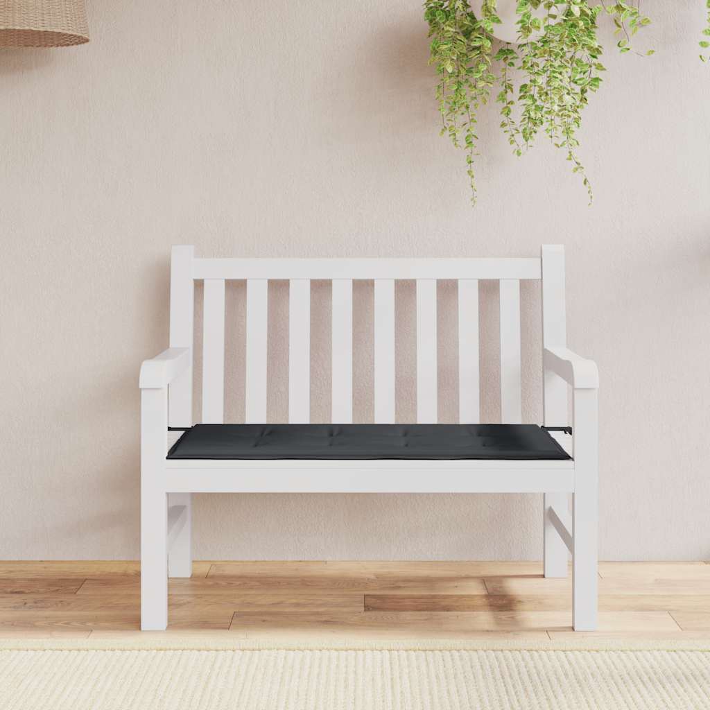 Gartenbank-Auflage Schwarz 100x50x4 cm Oxford-Gewebe