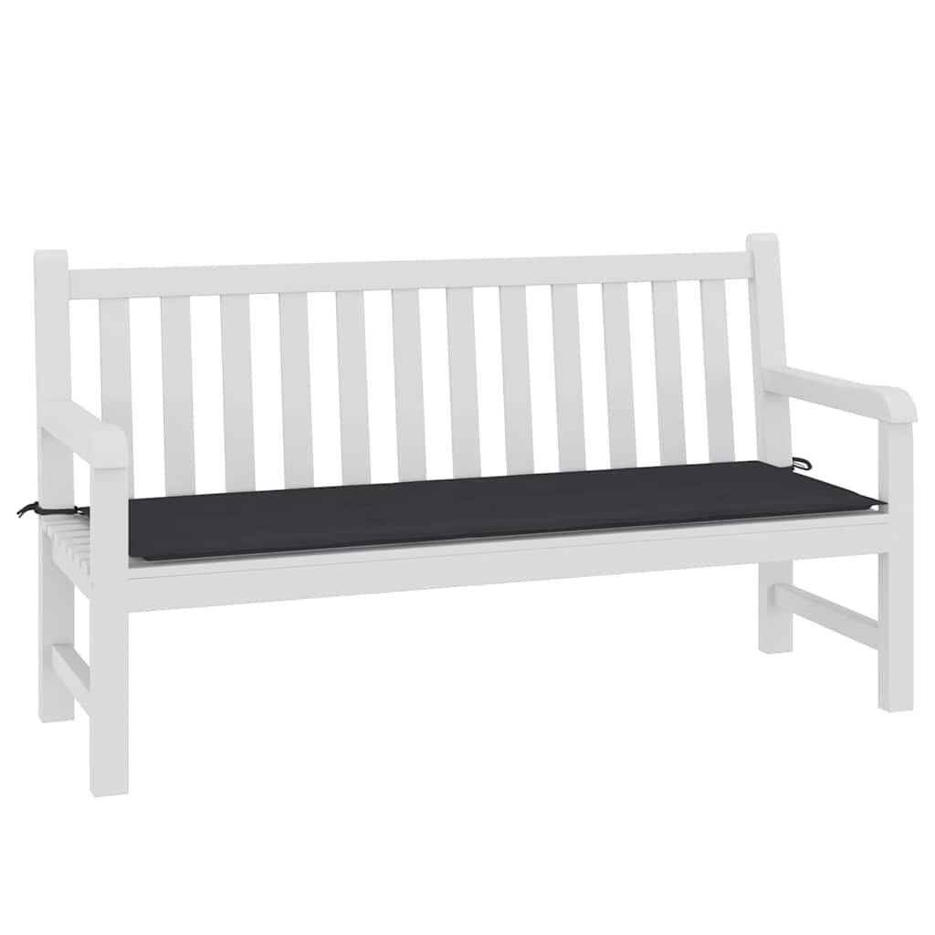 Gartenbank-Auflage Schwarz 150x50x4 cm Oxford-Gewebe