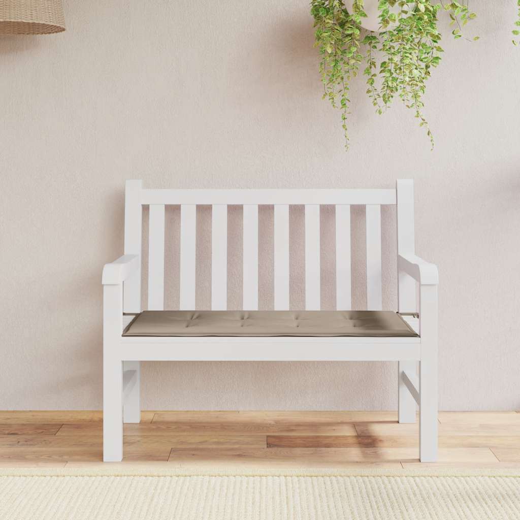Gartenbank-Auflage Taupe 100x50x4 cm Oxford-Gewebe