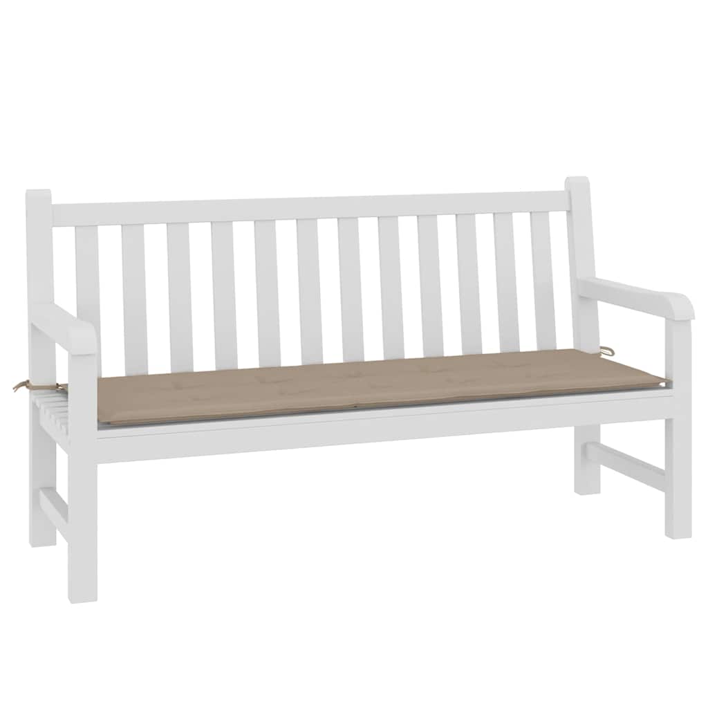 Gartenbank-Auflage Taupe 150x50x4 cm Oxford-Gewebe