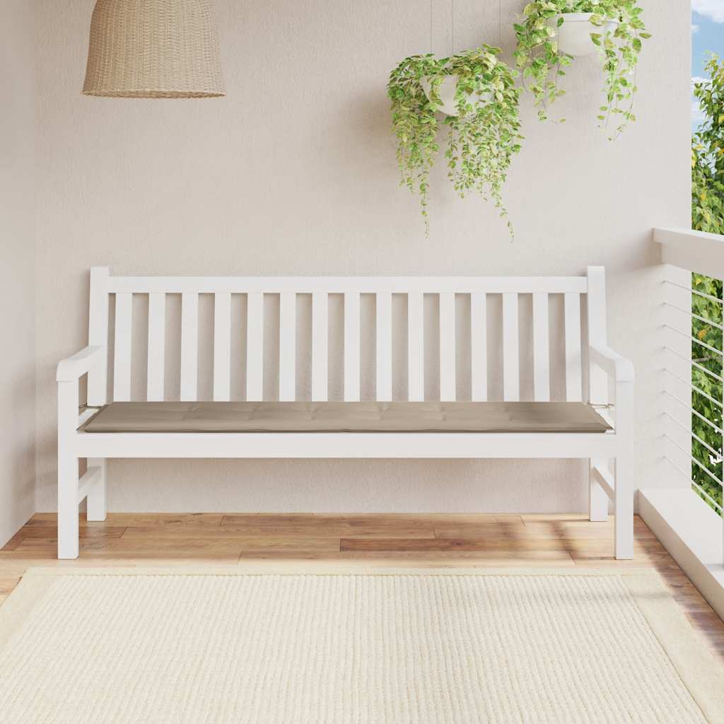 Gartenbank-Auflage Taupe 180x50x4 cm Oxford-Gewebe