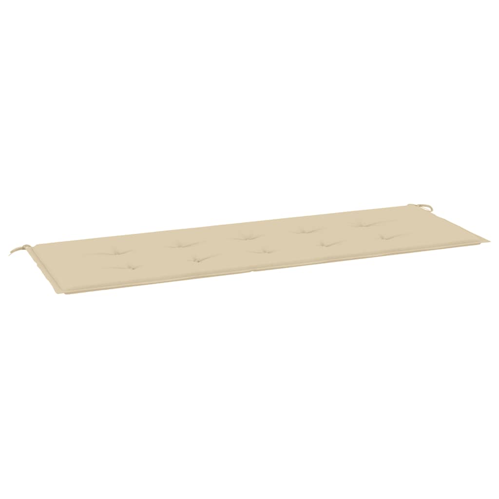 Gartenbank-Auflage Beige 150x50x2 cm Oxford-Gewebe