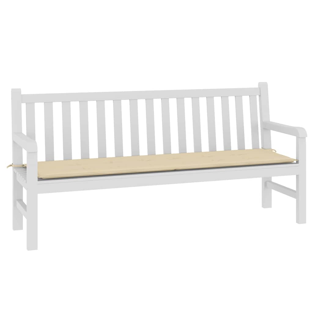 Gartenbank-Auflage Beige 180x50x3 cm Oxford-Gewebe