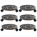 Pflanzenroller 6 Stk. Bronze 30 cm Kunststoff