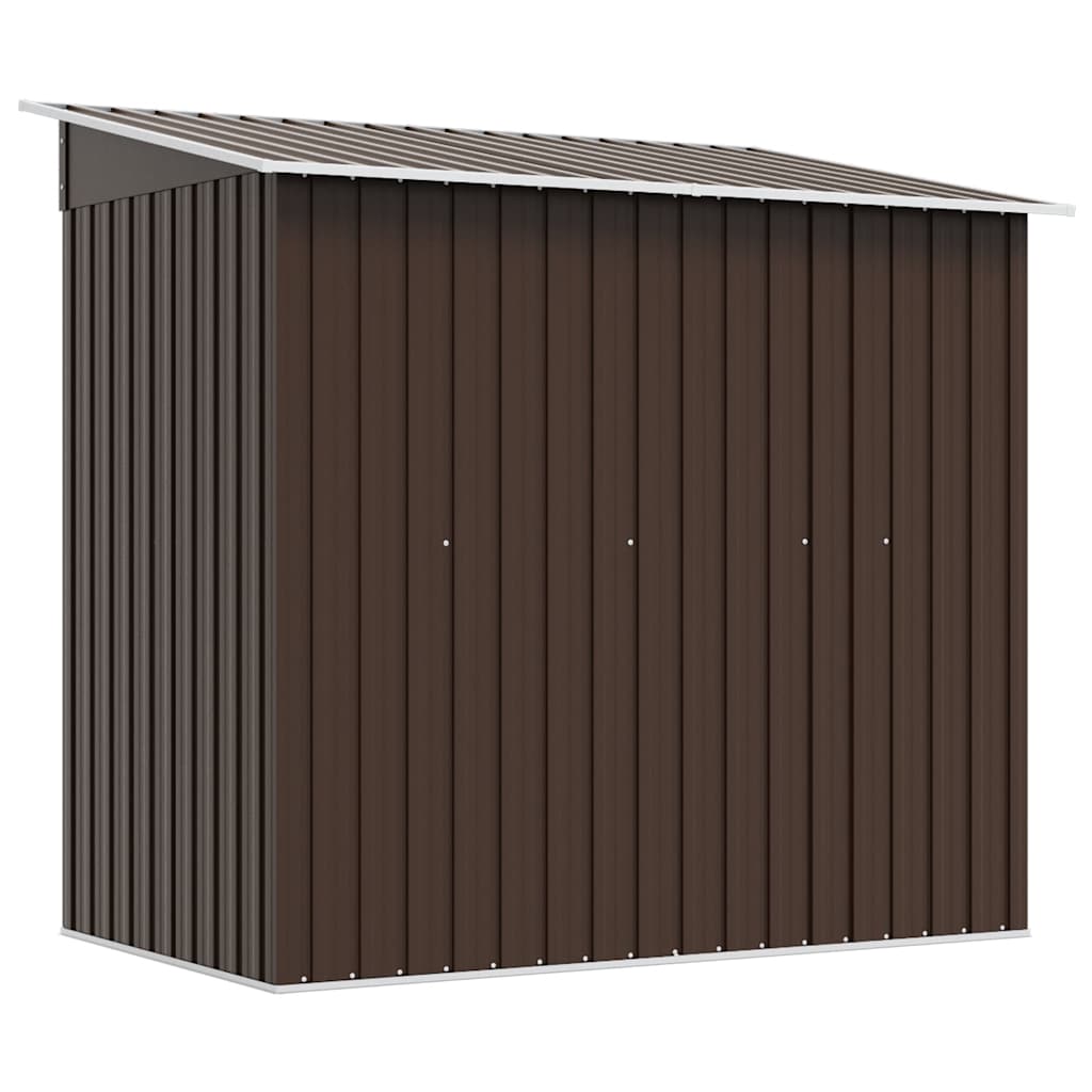 Geräteschuppen Braun 194x121x181 cm Stahl