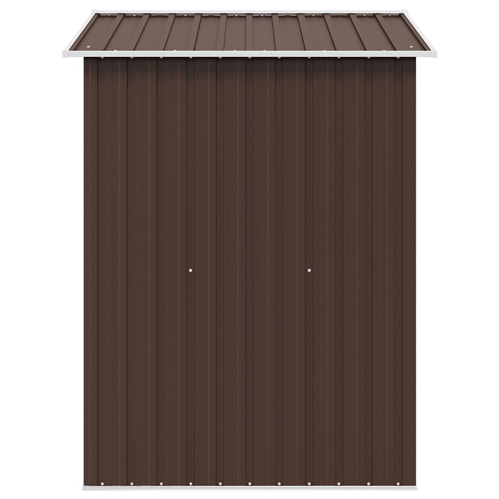 Geräteschuppen Braun 204x132x186 cm Stahl