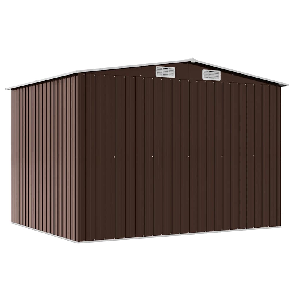 Geräteschuppen Braun 257x205x178 cm Stahl