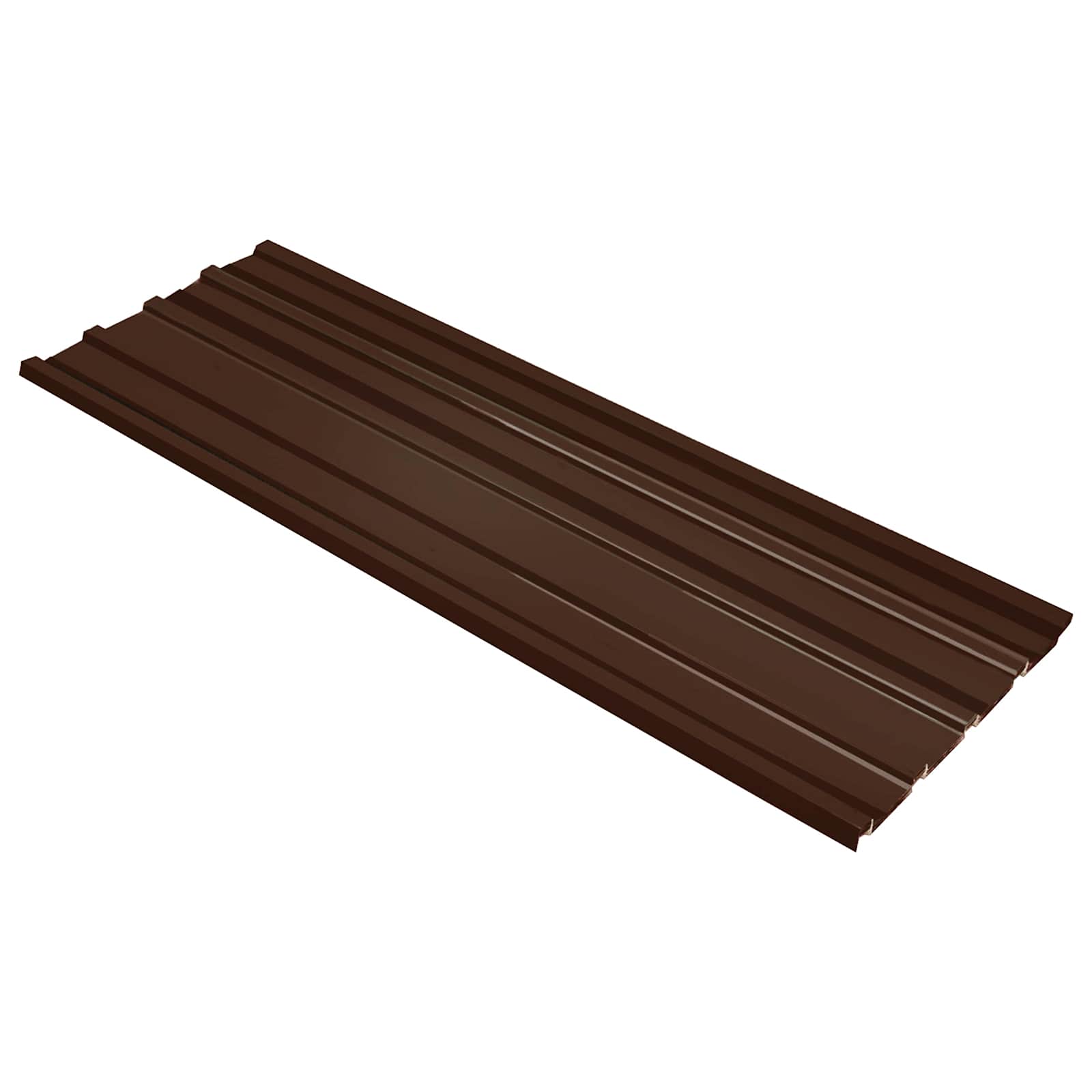 Dachpaneel 12 pcs Braun 129 x 45 cm Verzinkter Stahl