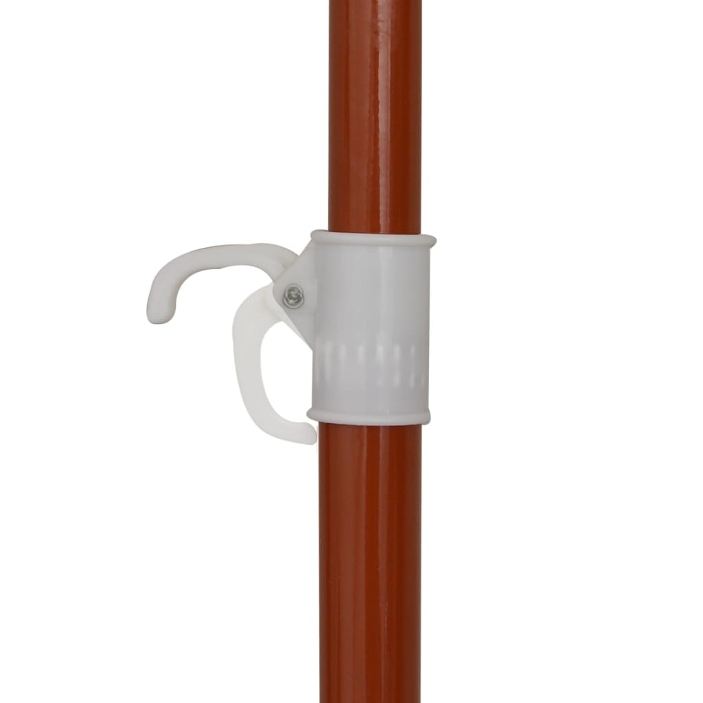 Sonnenschirm mit Stahl-Mast 180 cm Sandweiß