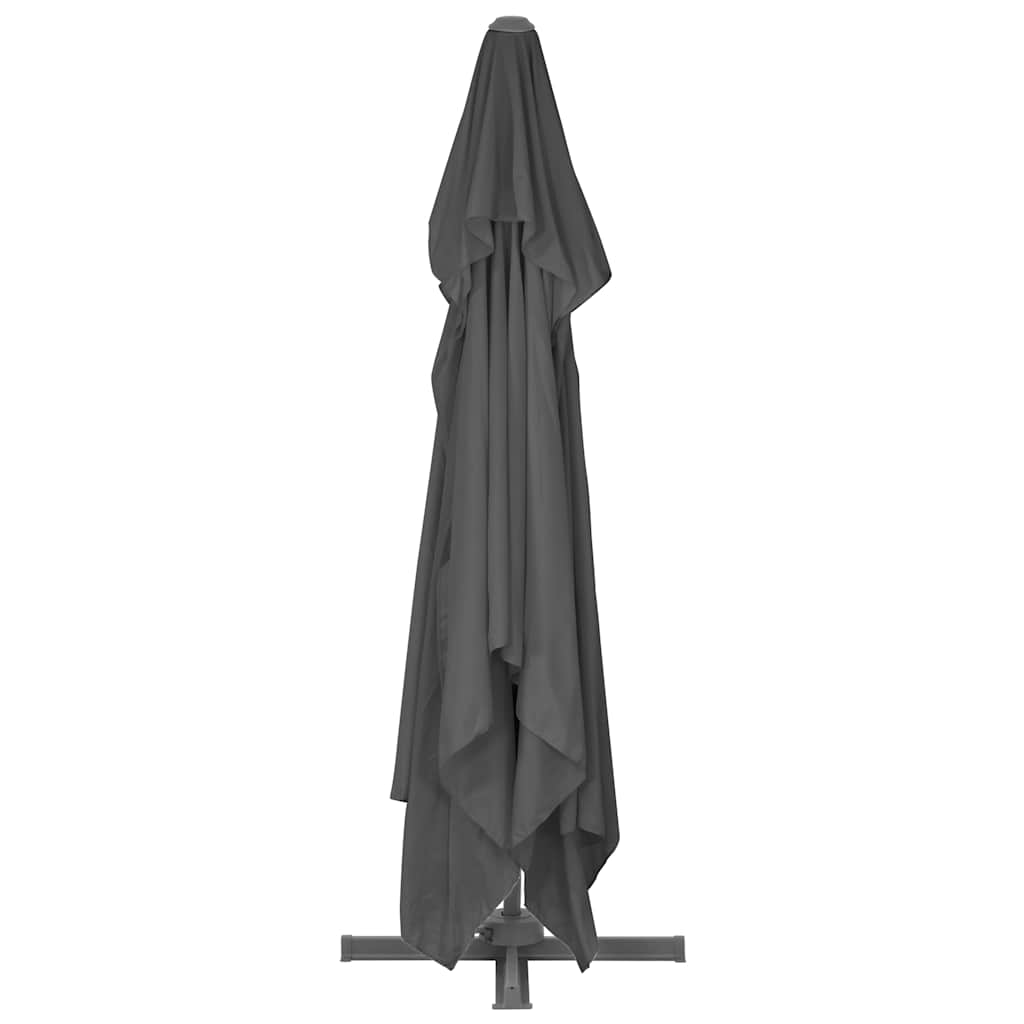Ampelschirm mit Aluminiummast 4x3 m Schwarz