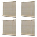 Bambusrollos Natur 4 Stk. 120x160 cm