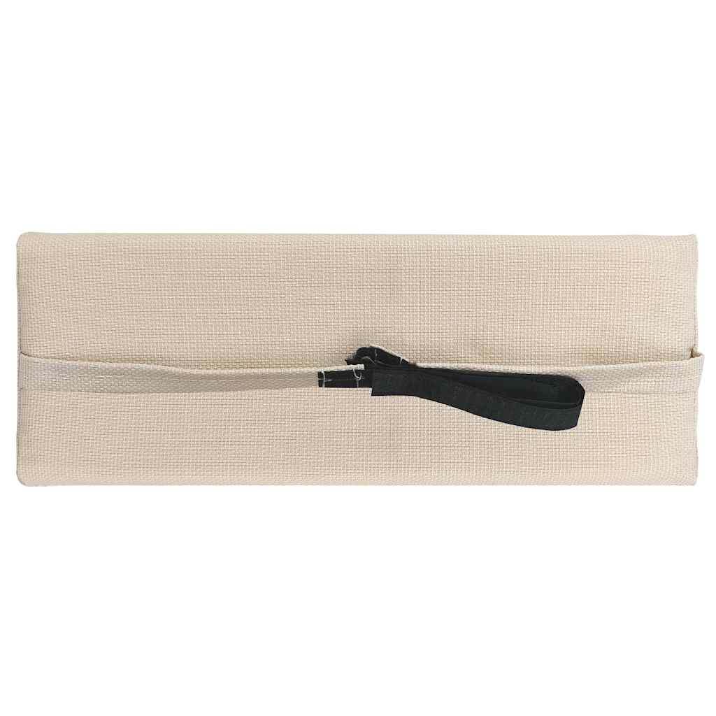 Kopfstütze für Liegestuhl Cremeweiß 40 x 7,5 x 15 cm Textilene