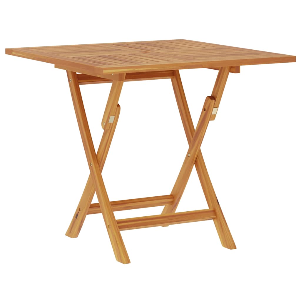 Gartentisch Klappbar 85x85x76 cm Teak Massivholz
