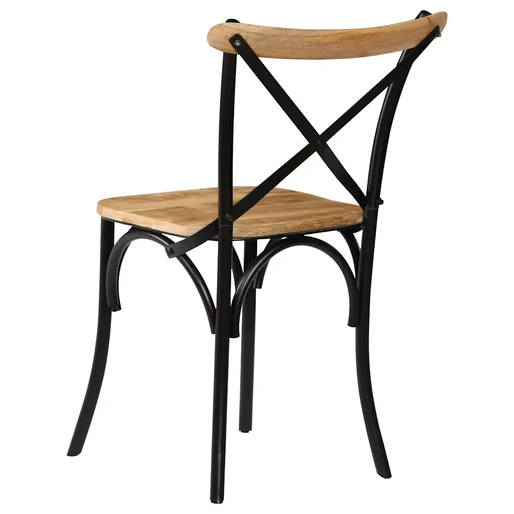 Esszimmerstühle im 4er-Set aus Mango-Massivholz