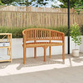 Bananenbank 120 cm Massivholz Teak