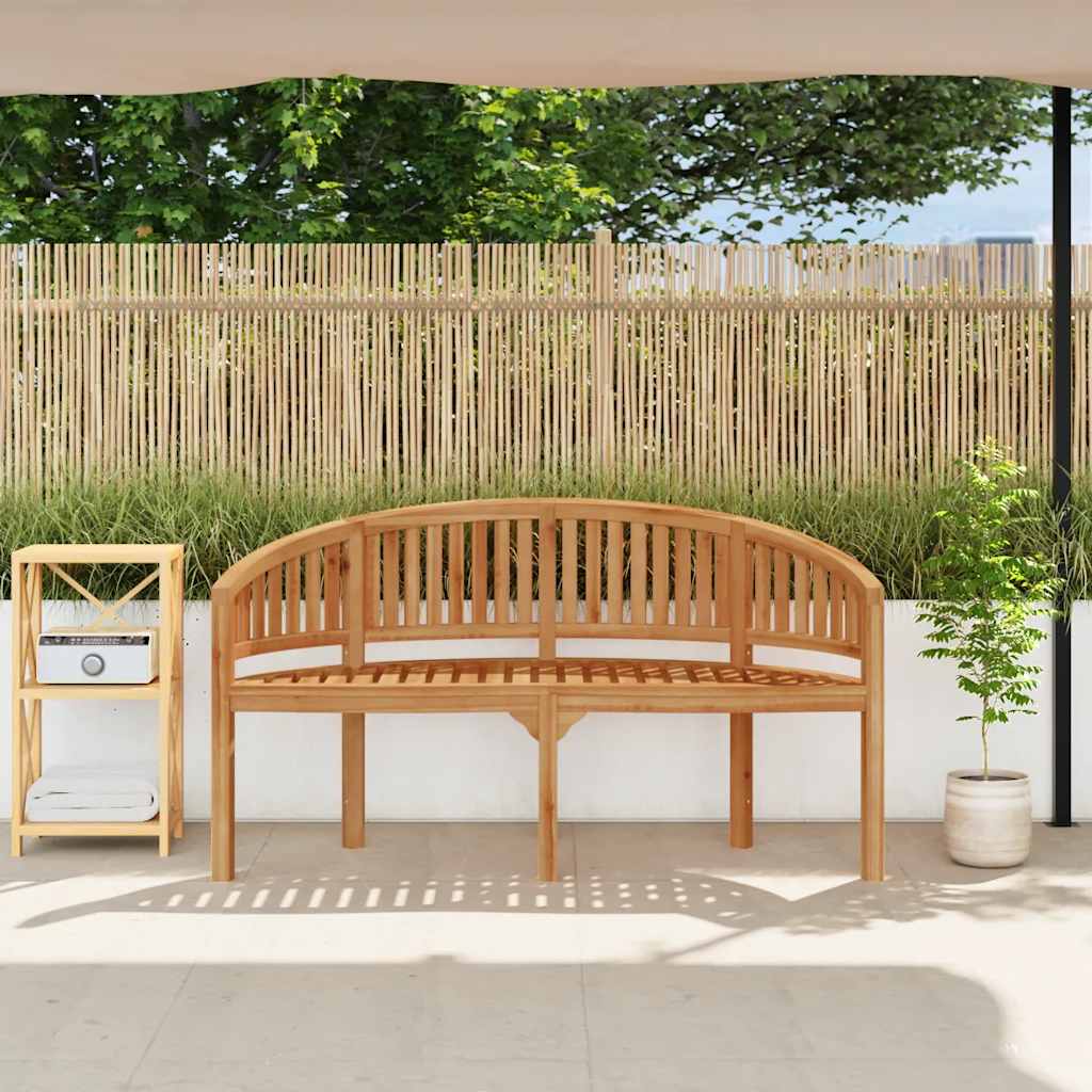 Bananenbank 151 cm Massivholz Teak