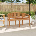 Bananenbank 151 cm Massivholz Teak
