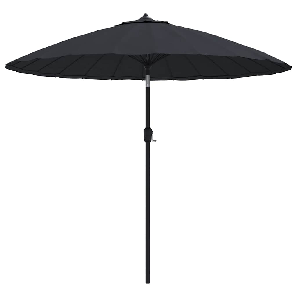 Sonnenschirm mit Aluminium-Mast 270 cm Schwarz