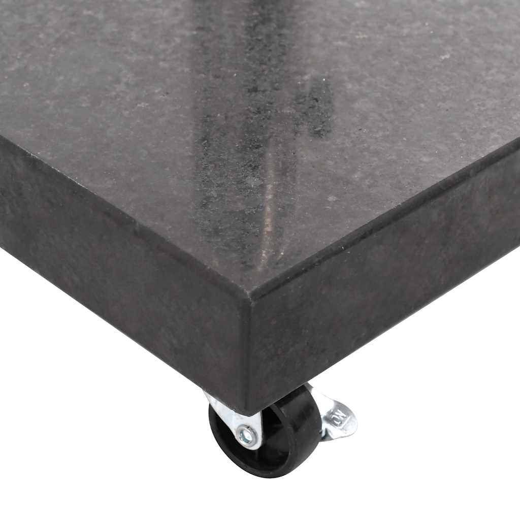 Sonnenschirmständer Granit 30 kg Quadrat Schwarz