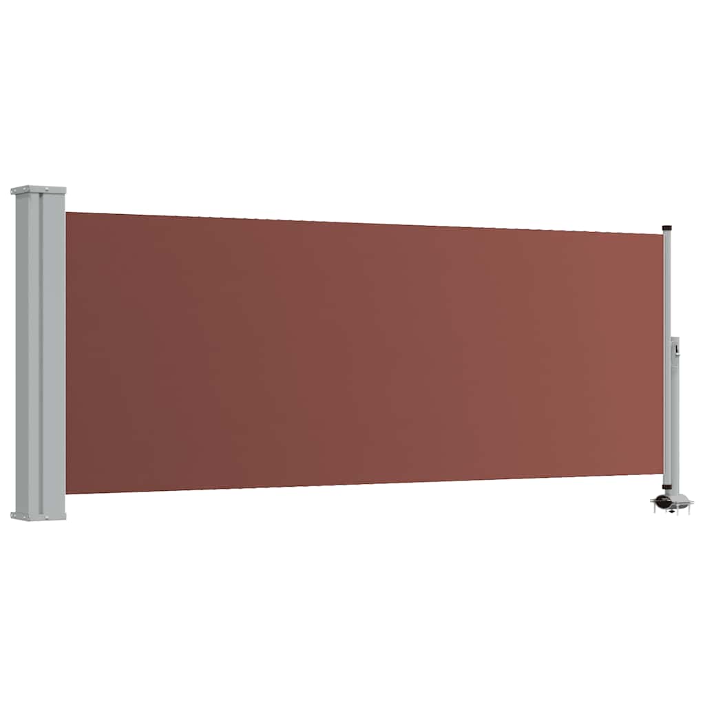 Ausziehbare Seitenmarkise 100x300 cm Braun