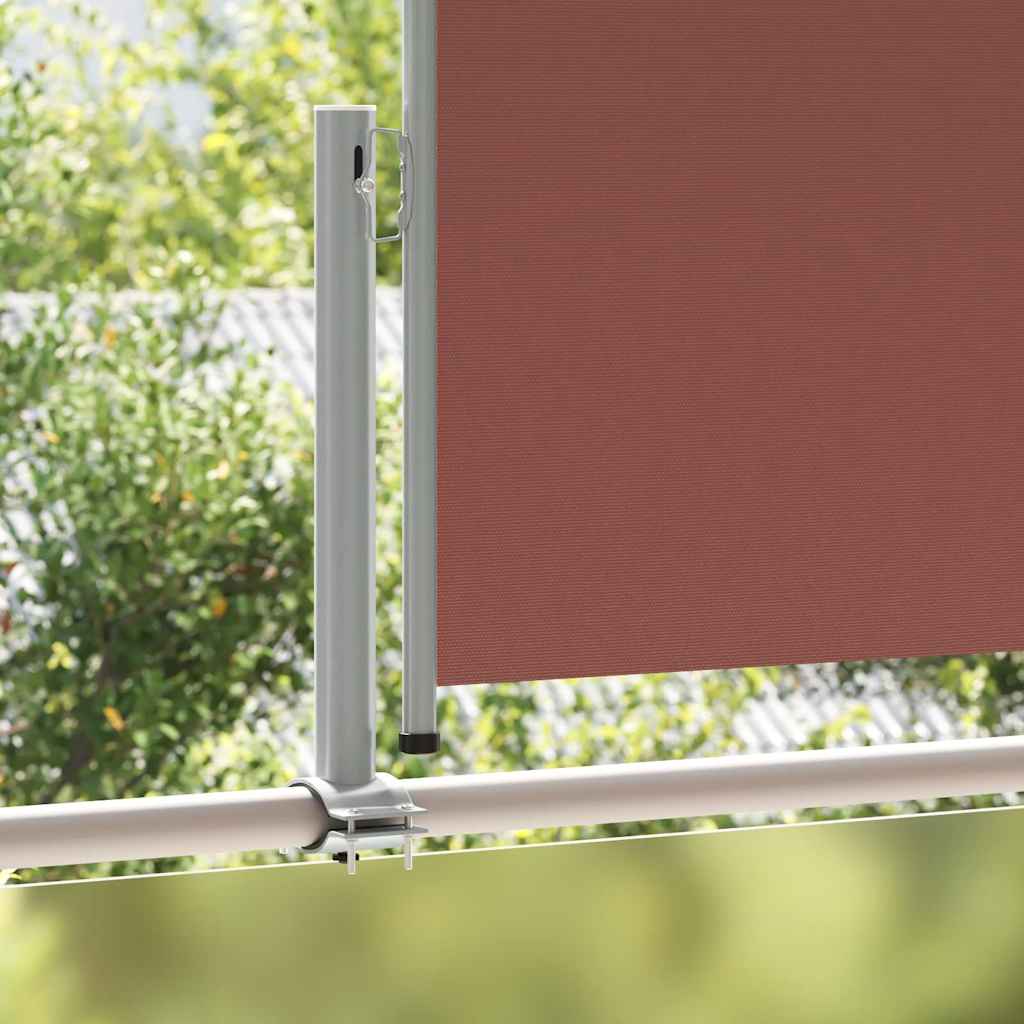 Ausziehbare Seitenmarkise 100x300 cm Braun