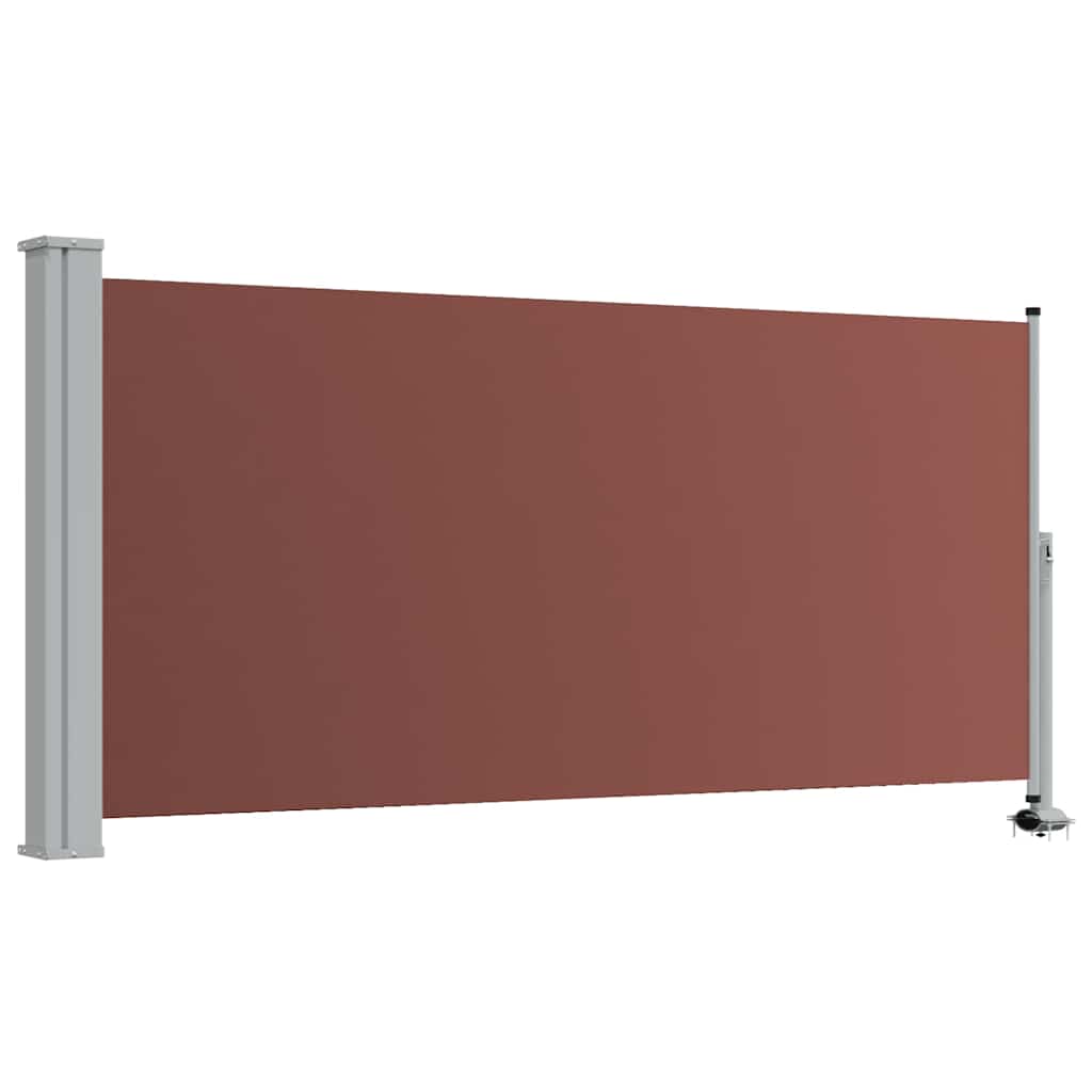 Ausziehbare Seitenmarkise 120x300 cm Braun