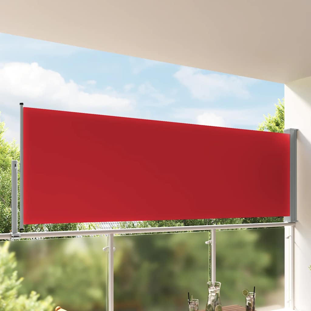 Ausziehbare Seitenmarkise 120x300 cm Rot