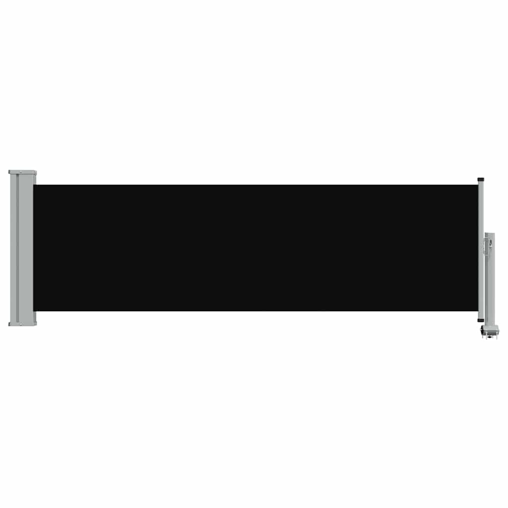 Ausziehbare Seitenmarkise 80×300 cm Schwarz