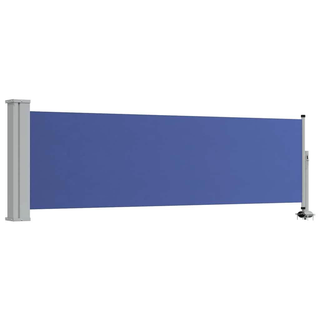 Ausziehbare Seitenmarkise 80×300 cm Blau