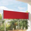 Ausziehbare Seitenmarkise 80×300 cm Rot