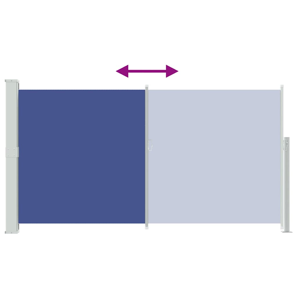 Ausziehbare Seitenmarkise 170×300 cm Blau