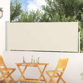 Ausziehbare Seitenmarkise 100x300 cm Creme