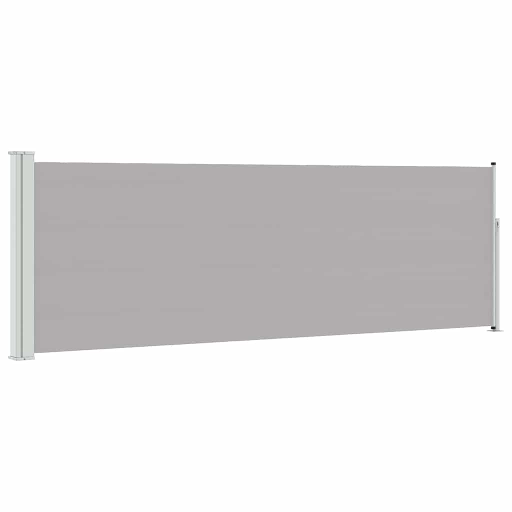 Ausziehbare Seitenmarkise 100x300 cm Grau