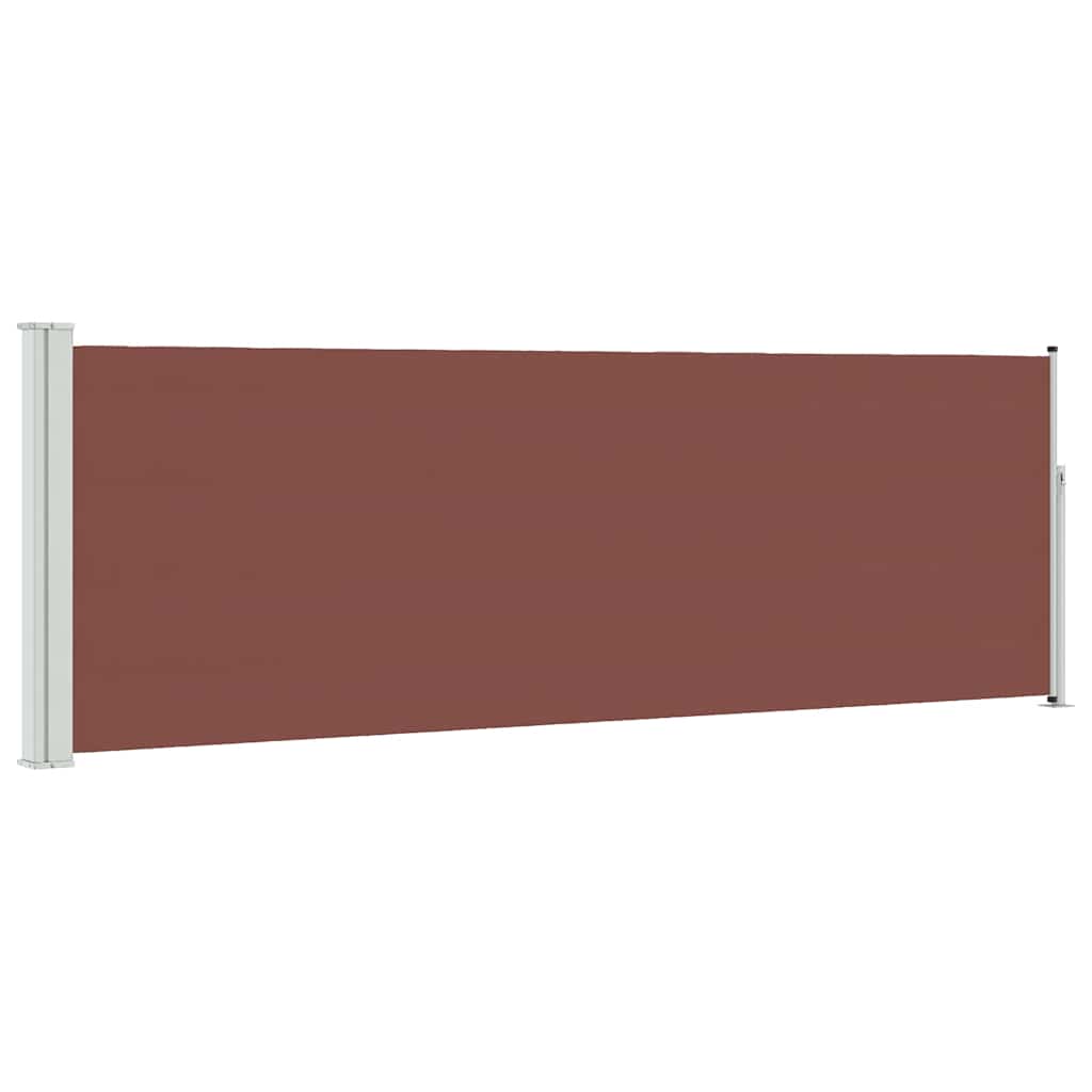Ausziehbare Seitenmarkise 100x300 cm Braun