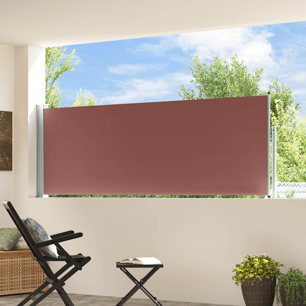 Ausziehbare Seitenmarkise 100x300 cm Braun